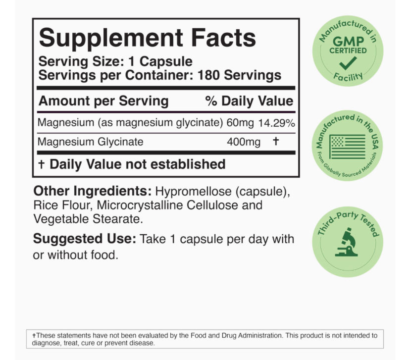 Miniatura: Magnesio glicinato 