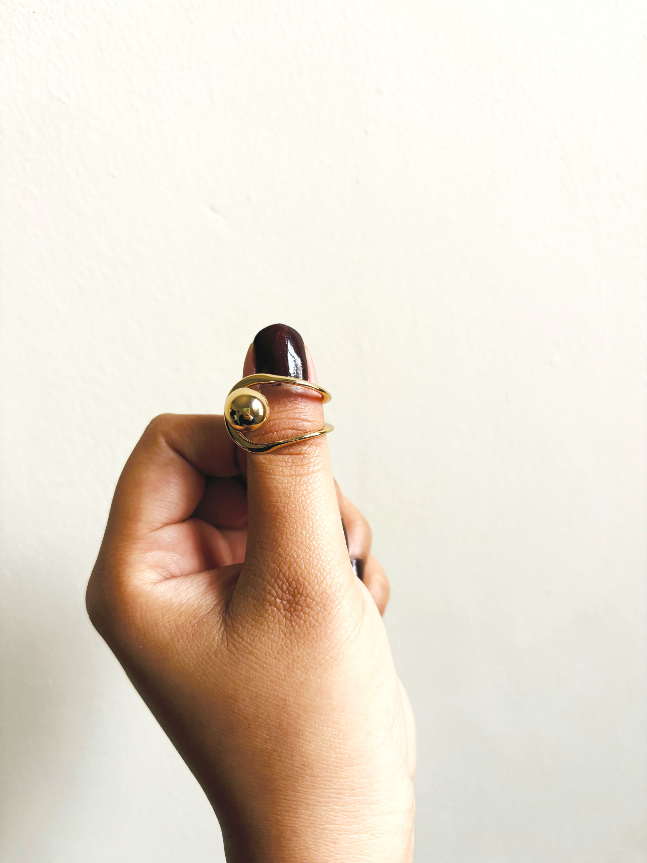 Vintage Ball ring Women, size 13+