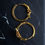 Thumbnail: Vintage 18k gold-plated Hoop Earrings