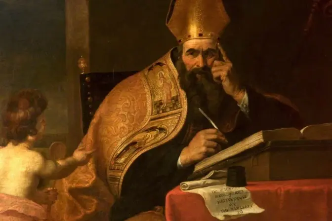 San Agustín es el santo patrono de los cerveceros, impresores, teólogos y de varias ciudades y diócesis. | Crédito: Atribuido a Gerard Seghers, dominio público, vía Wikimedia Commons.