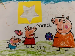 Niños con cáncer del hospital Gemelli mandan dibujos y cartas al papa Francisco