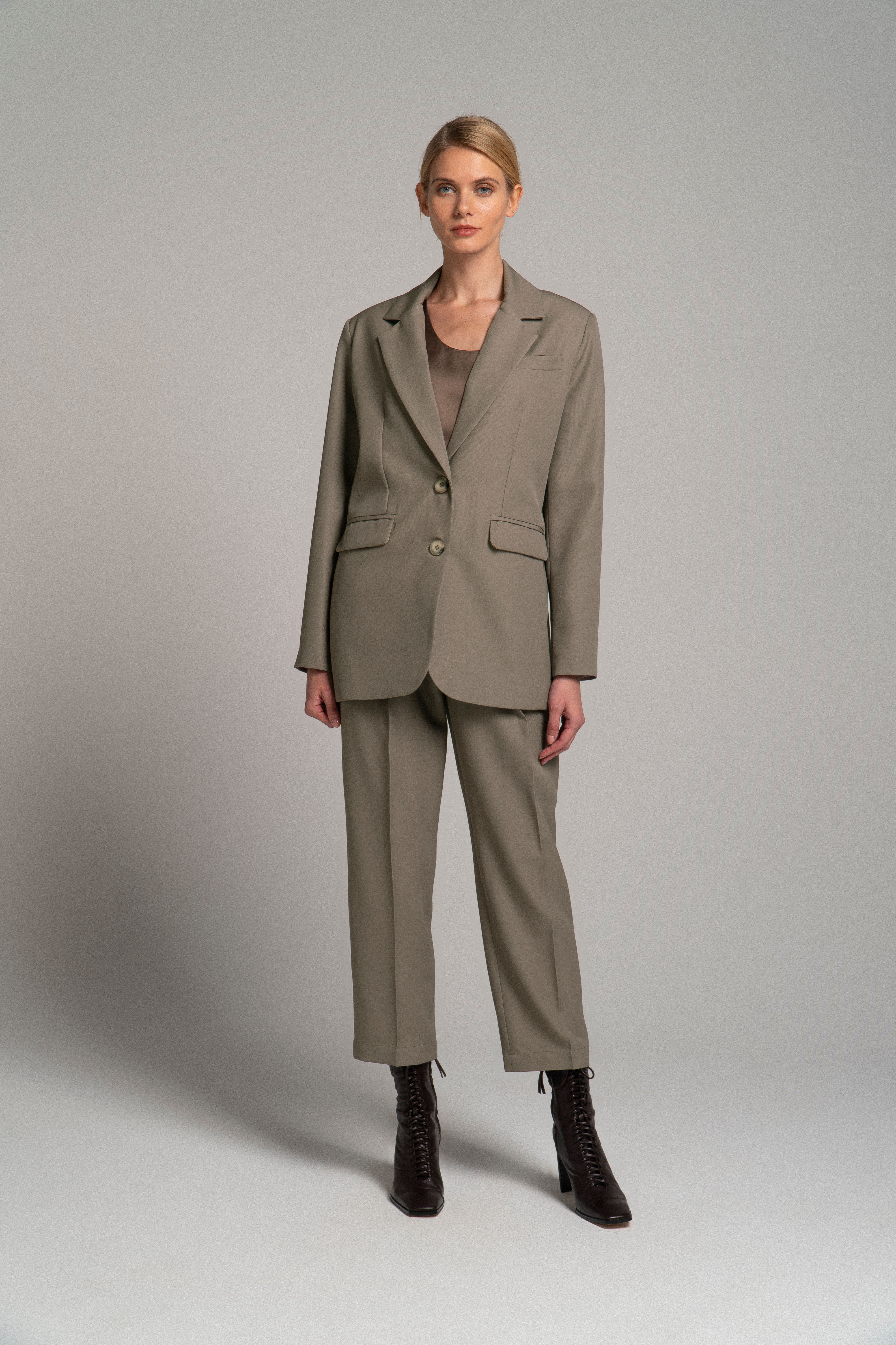 Жакет свободного кроя из шерсти