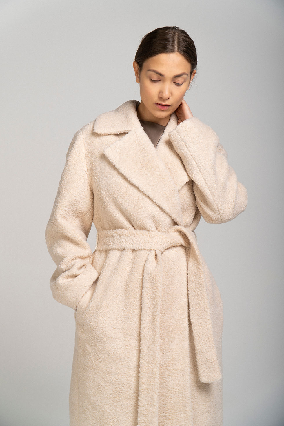 Thumbnail: Пальто из искусственного меха с утеплителем