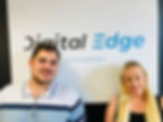 Digital Edge team: man and woman