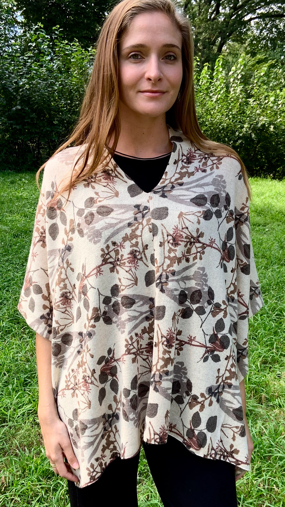 Thumbnail: Floral Cashmere Ponchos