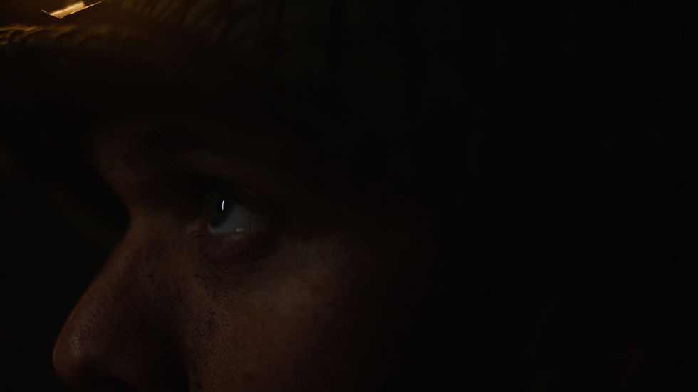 Dramatic shot of a ww2 soldier