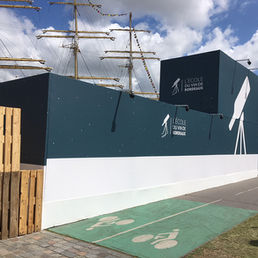 Bâche publicitaire tendue grand format à Bordeaux – impression extérieure.