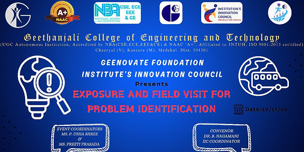 Session on Exposure and Field Visit for Problem Identification