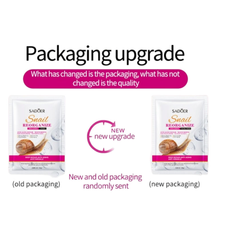 Thumbnail: 5-Piece Set of Sadoer Snail Collagen Mask, Firming and Moisturizing, Whitening a