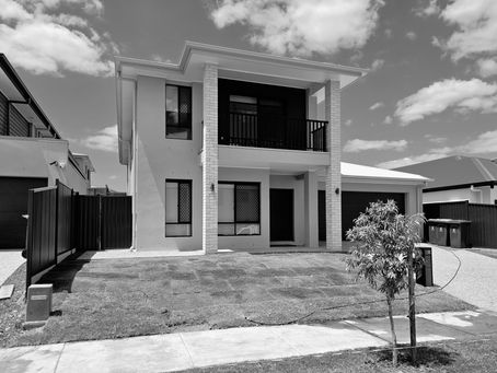 Double storey house with a double garage