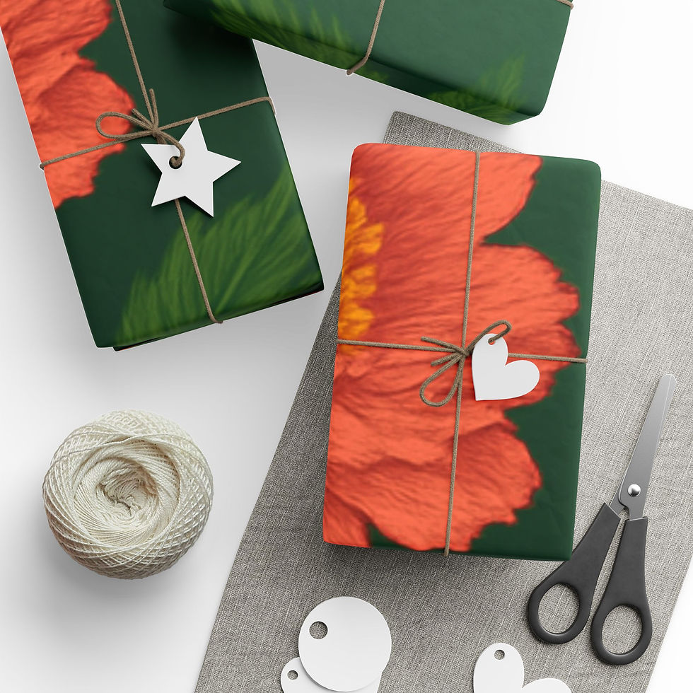Thumbnail: Elegant Roses & Peonies Wrapping Paper – Timeless Collection