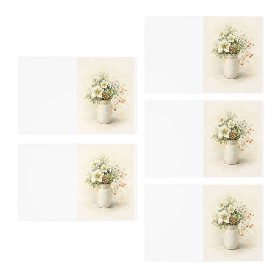 Thumbnail: Vintage Spring Botanical Note Cards (5) – Timeless Collection