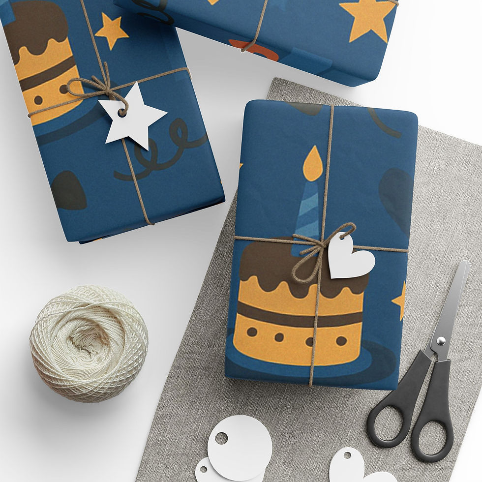 Thumbnail: Happy Birthday Celebration Wrapping Paper | Timeless Collection