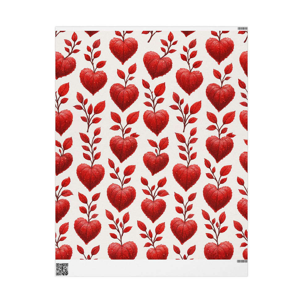 Thumbnail: Red Rose Garden Wrapping Paper – Love and Little Moments