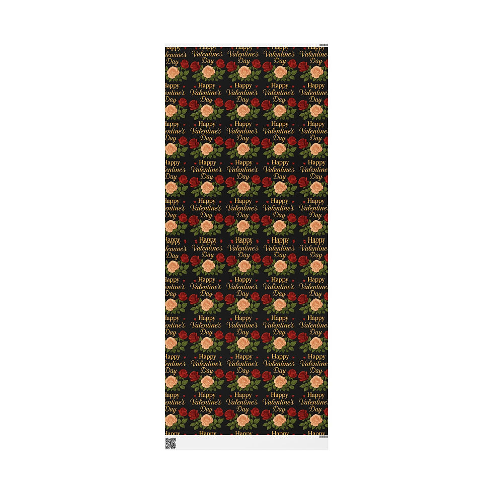 Thumbnail: Valentine’s Roses & Gold Wrapping Paper – Love and Little Moments Collection