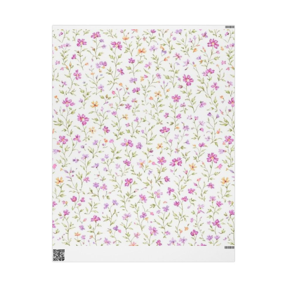 Thumbnail: Mother’s Day Floral Wrapping Paper–Soft Spring Garden-Holiday