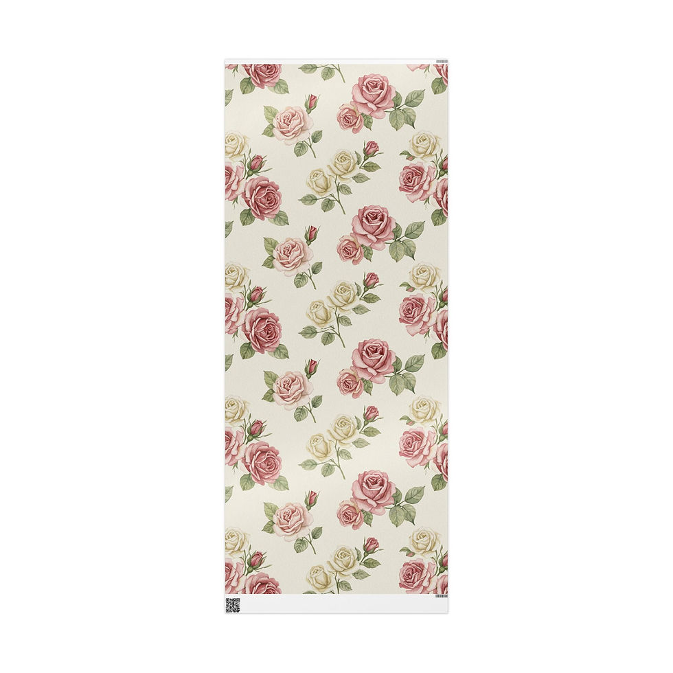 Thumbnail: Blush Rose Watercolor Wrapping Paper – Timeless Collection