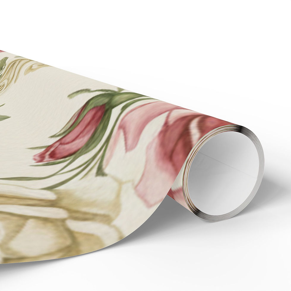 Thumbnail: Blush Rose Watercolor Wrapping Paper – Timeless Collection