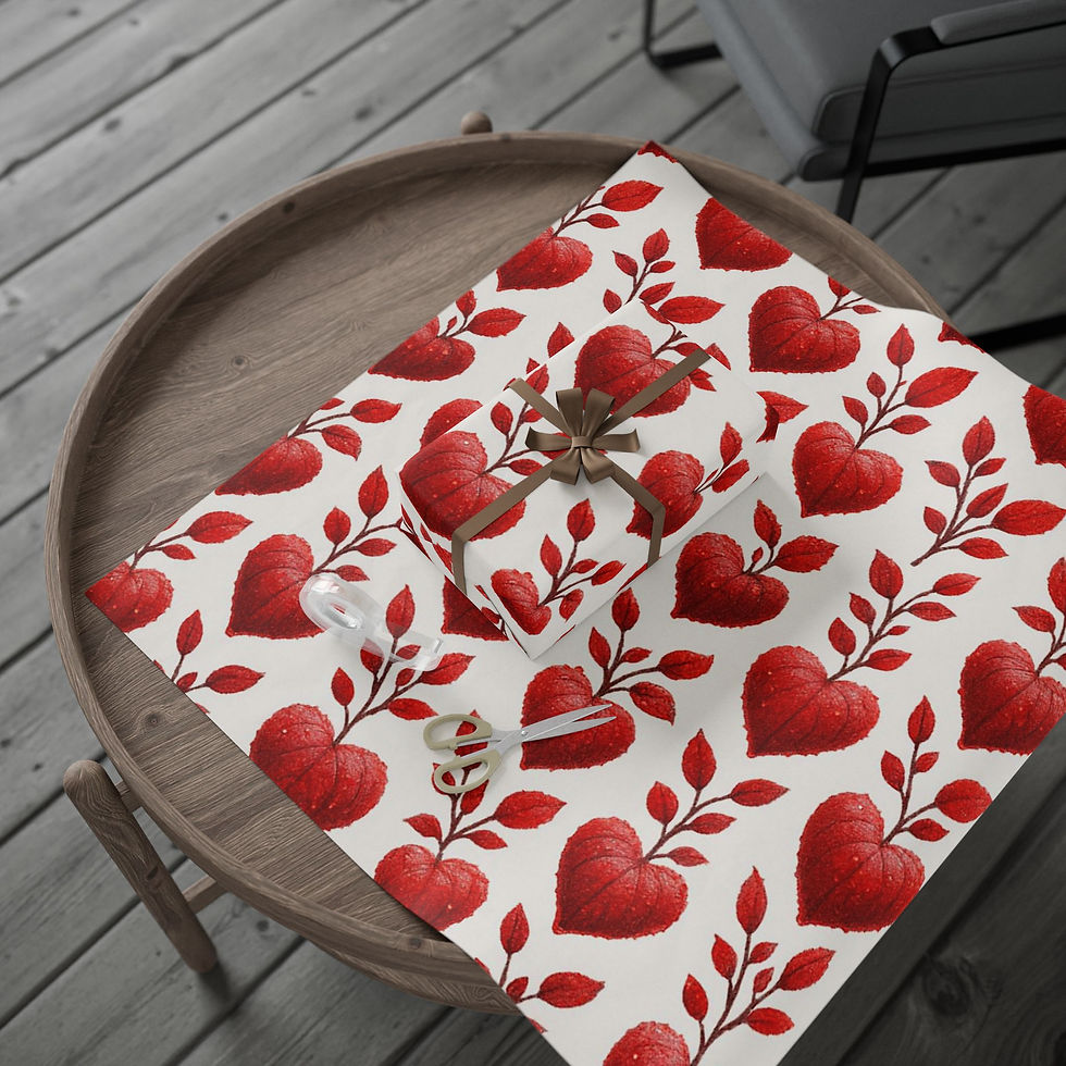 Thumbnail: Red Rose Garden Wrapping Paper – Love and Little Moments
