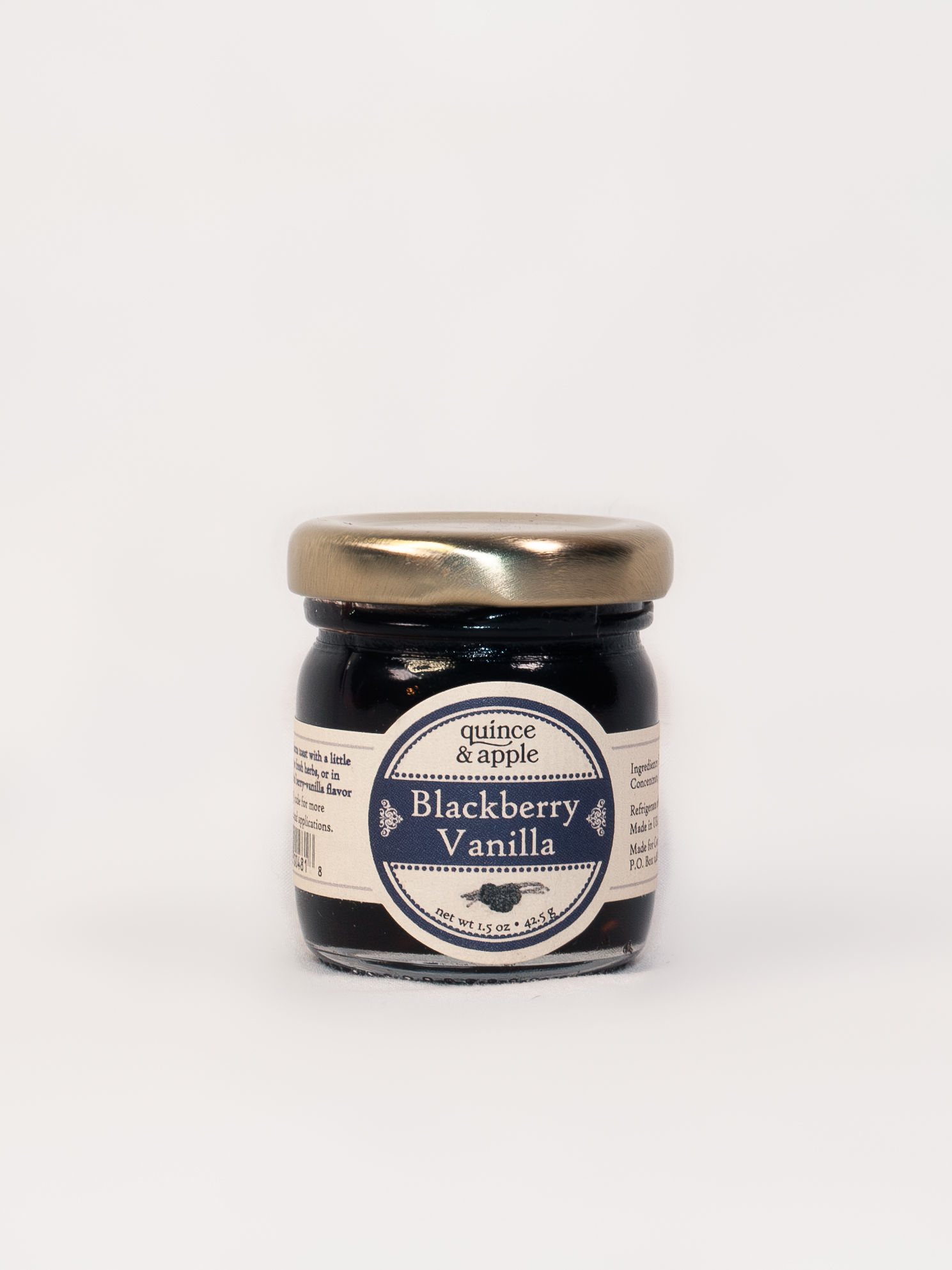 Quince & Apple Blackberry Vanilla Conserve-1.5oz-12 per case