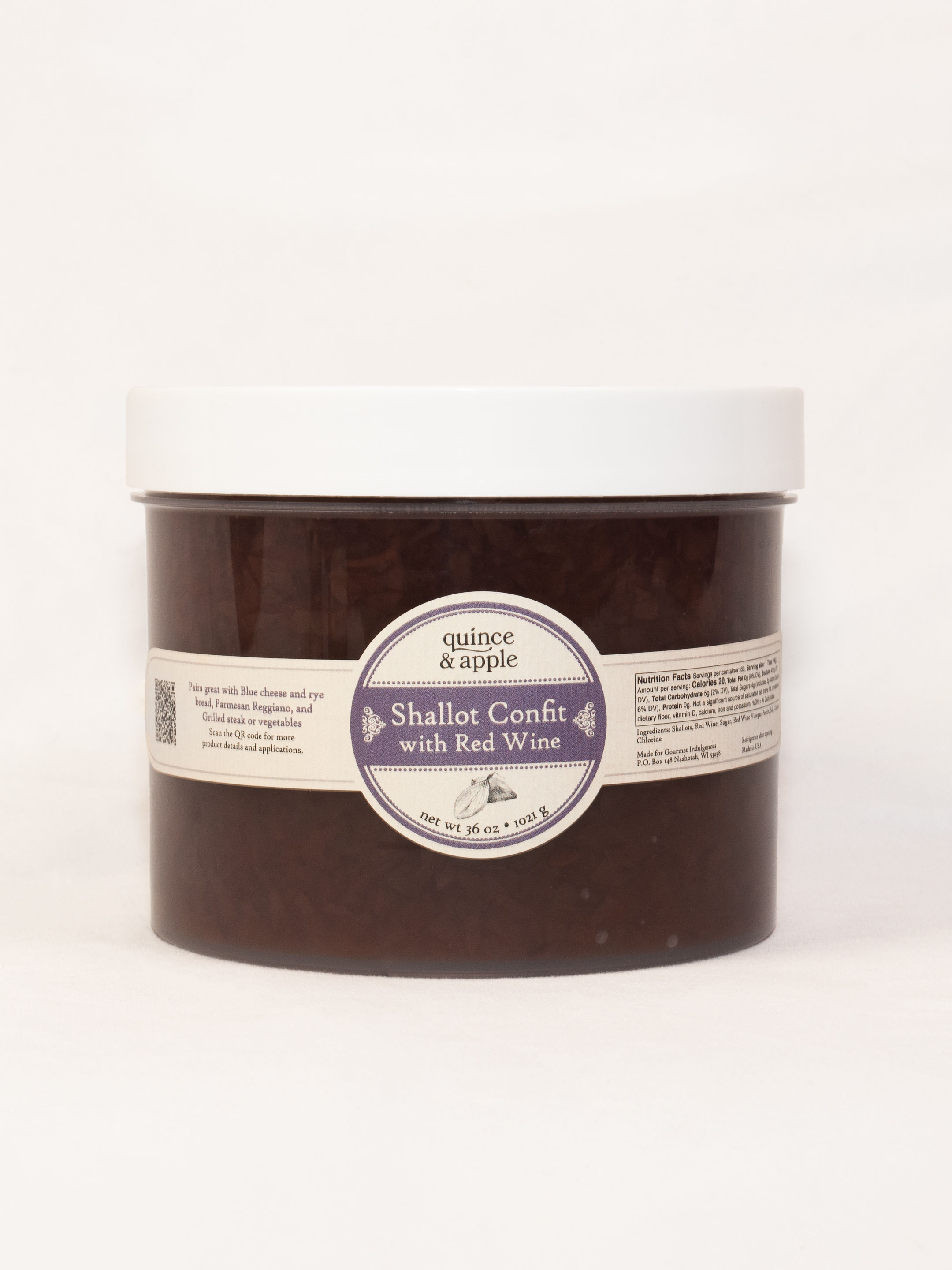 Quince & Apple Shallot Confit-36oz-6 per case