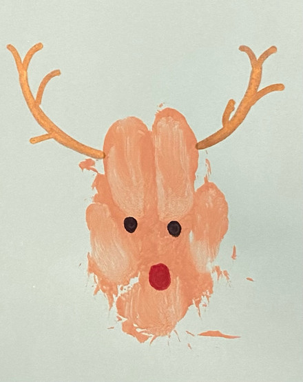 reindeer paw print craft