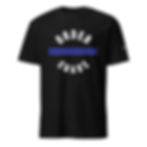 law enforcement order chaos black t-shirt front