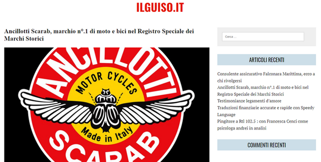 Ancillotti - Ufficio Stampa - Notizie - Marchio Storico dal 1965 - Brand Made in Italy - Florence - Primo al MISE - 29 - 126 - 128 - Moto - Bici - Cycles - Bike - MTB - Enduro - Cross - Down Hill - Competizione - World Champion - Red Bull - Ancillotti Motorcycles - Ancillotti Scarab
