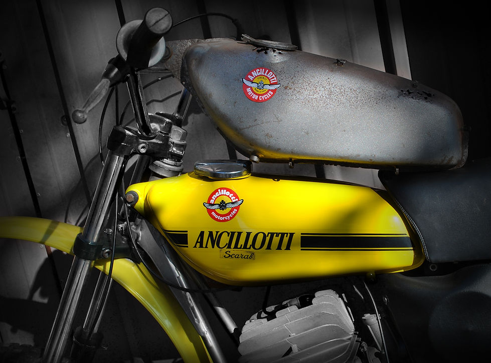 Colori serbatoi moto d'epoca Ancillotti Motorcycles Made in Italy Firenze brand Storico dal 1967