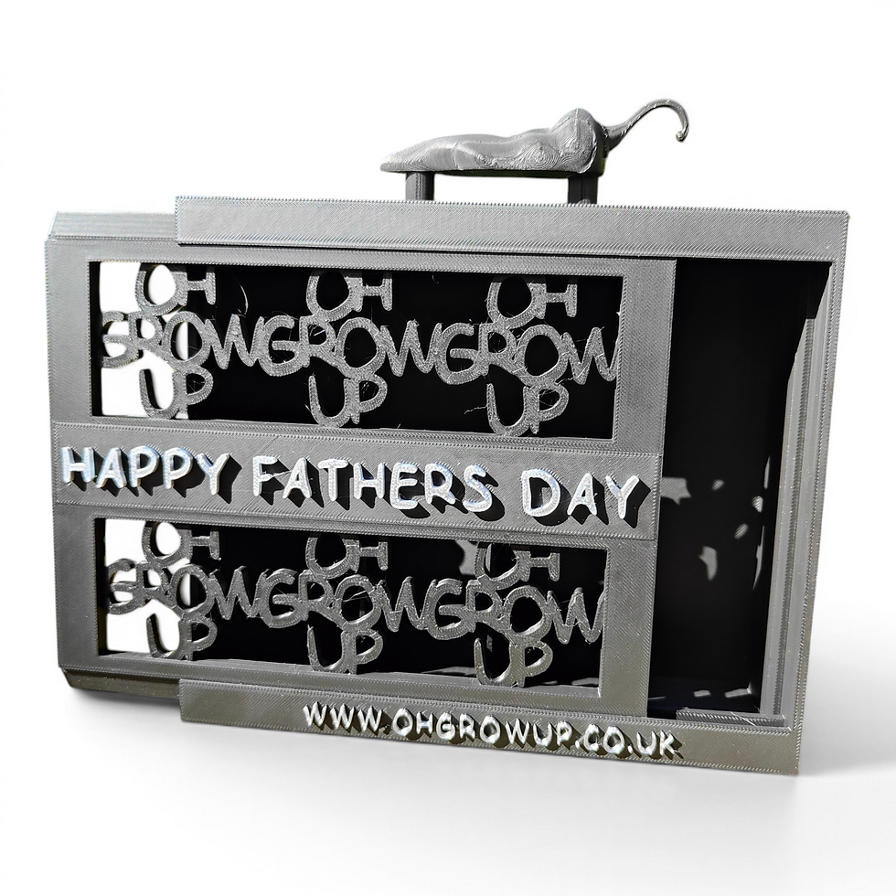 Thumbnail: Happy Fathers Day 4 Bottle Box Holder (Slide Off Lid)
