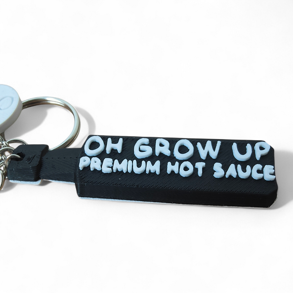 Thumbnail: Oh Grow Up Bottle Key Ring With Trolley Coin