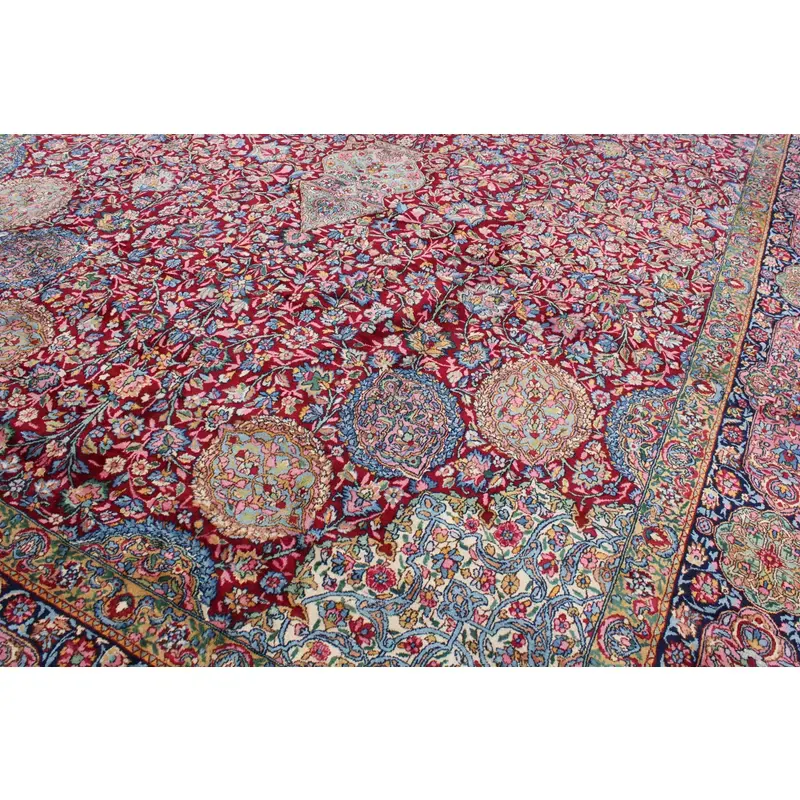 Thumbnail: Hand Knotted Antique Kirman/Karman Rug. 12' X 24'