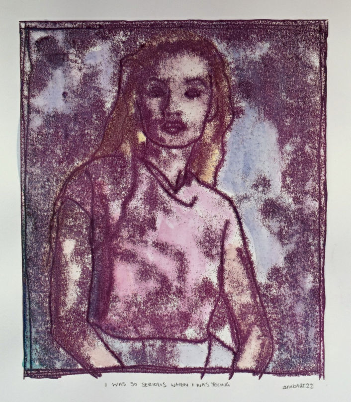 Monotype and watercolour on paper