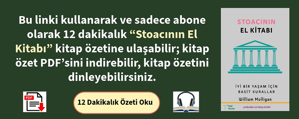 Stoacının El Kitabı Kitap Özeti