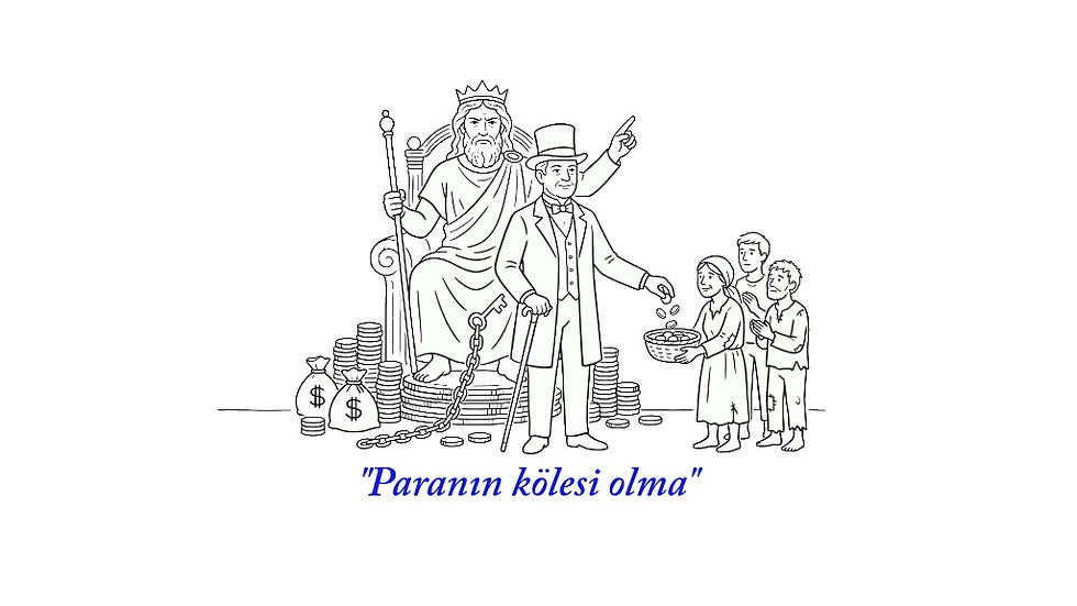 Mutlu Yaşam Üzerine üçüncü öpüt: Paranın kölesi olma (Fakirlere yardım eden zengin adan resmi)