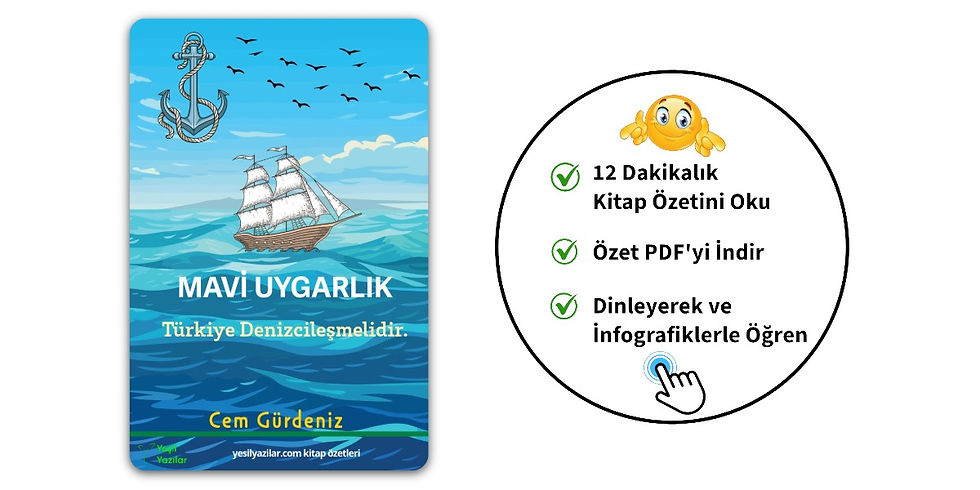 Cem Gürdeniz tarafından kaleme alınan "Mavi Uygarlık: Türkiye Denizcileşmelidir" kitap kapağı