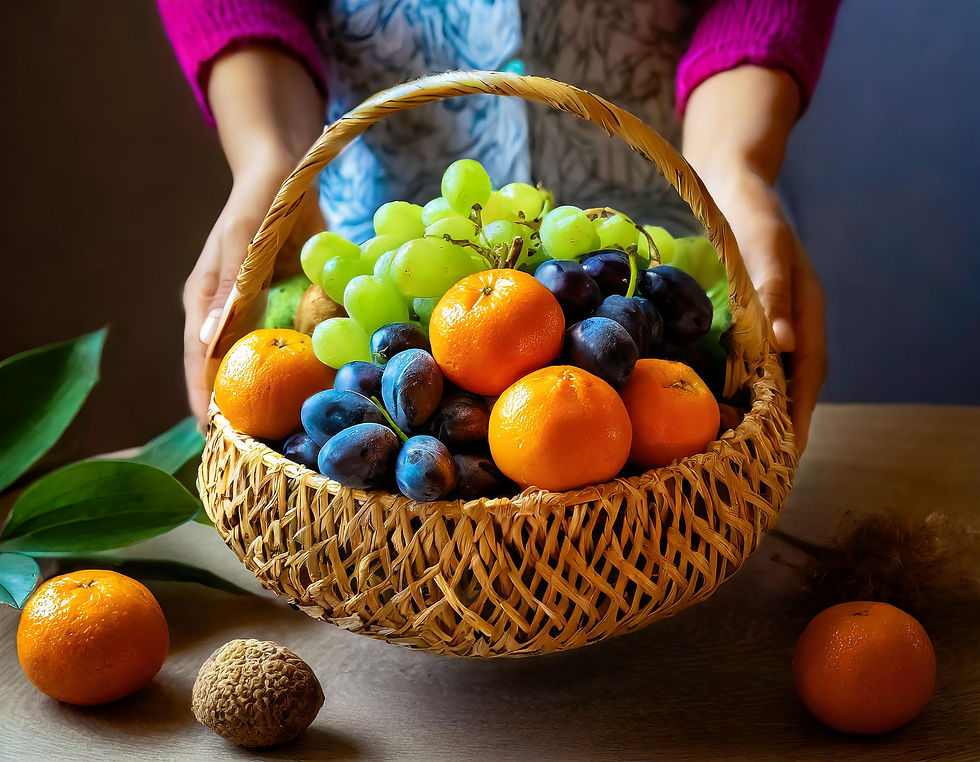 a basket full of fruit picture for whole plant based diet