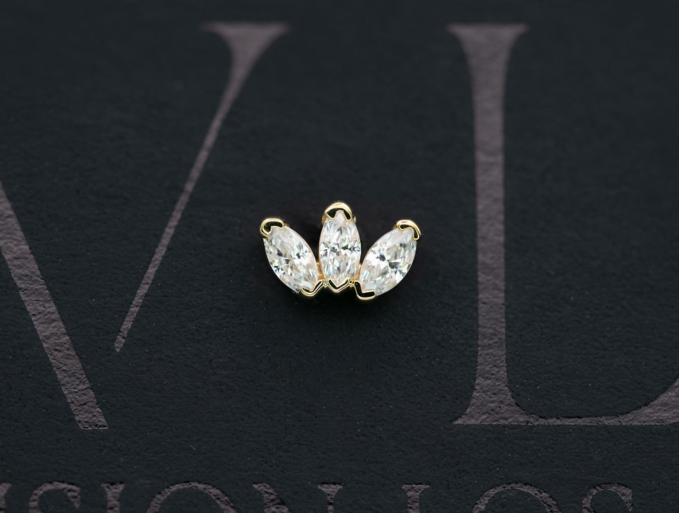 BVLA Marquise Fan Threadless end