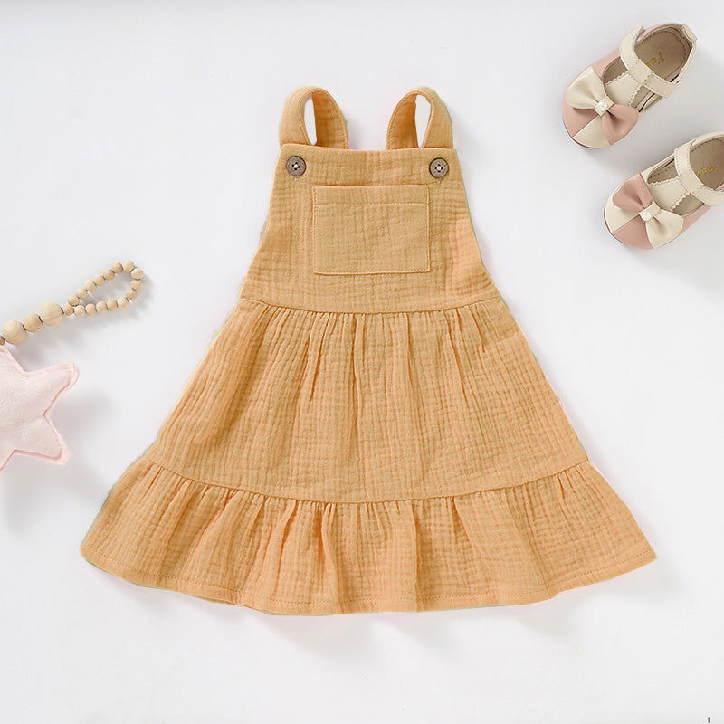 Thumbnail: Organic Cotton Muslin Baby Dress