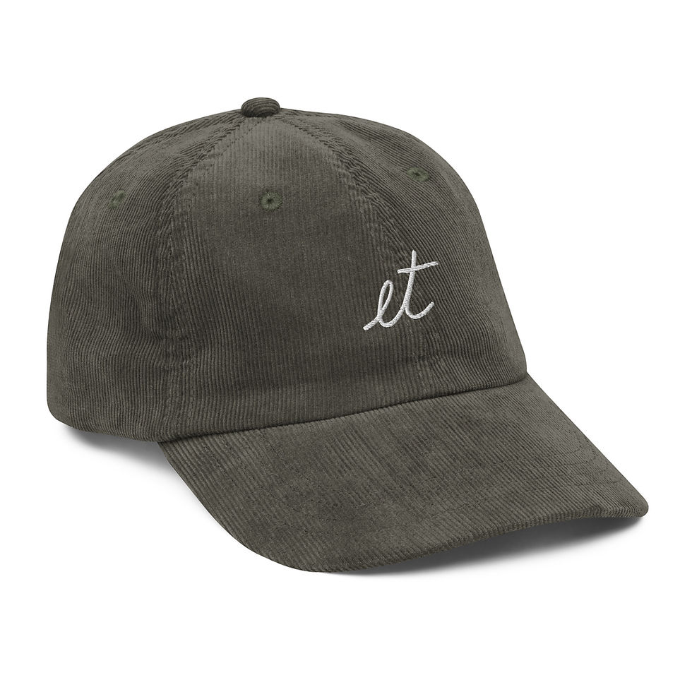 Thumbnail: "et" Logo Embroidered - Vintage Corduroy Cap