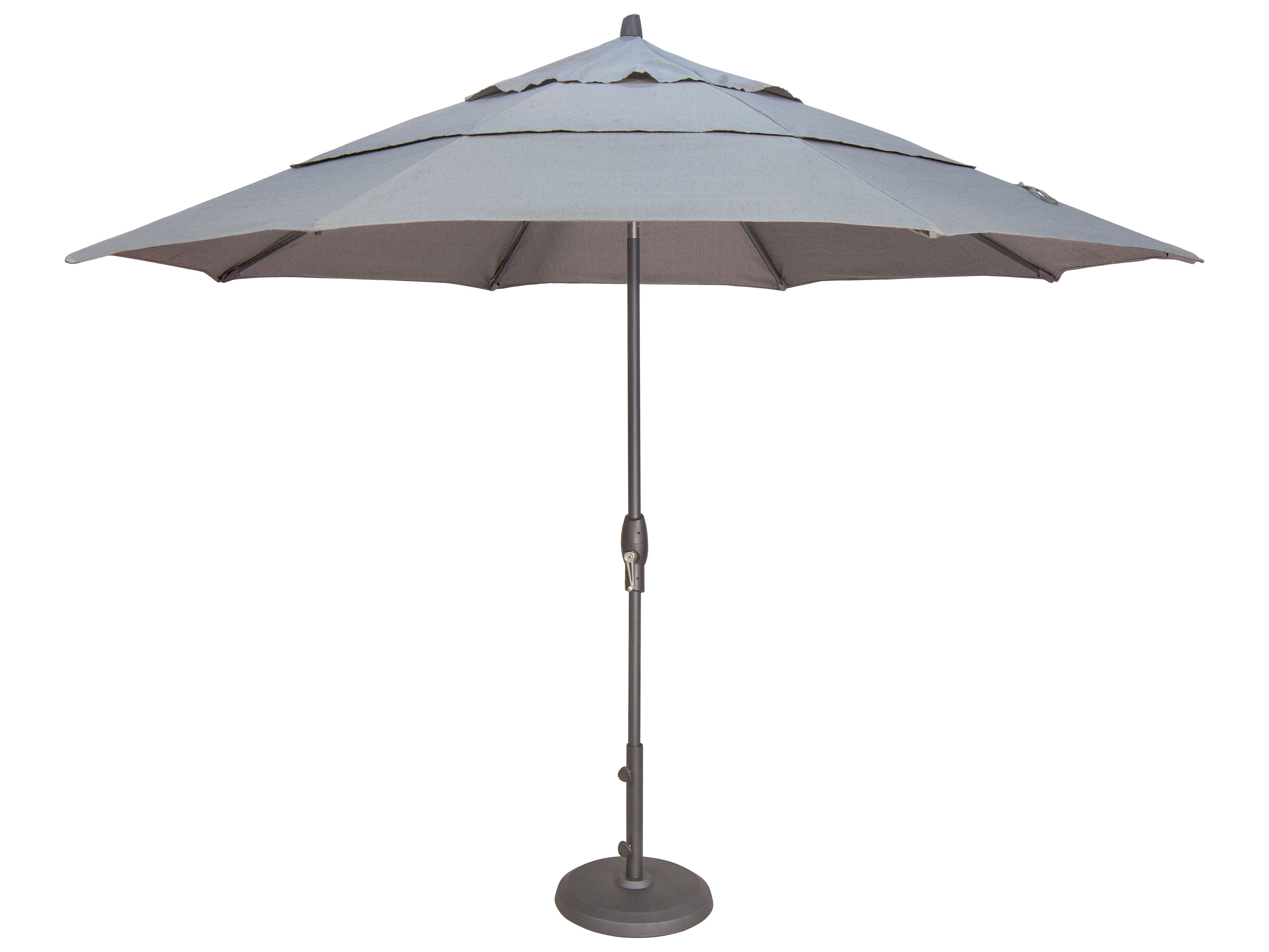 Treasure Garden Market Aluminum 11 Foot Octagon Auto Tilt Umbrella