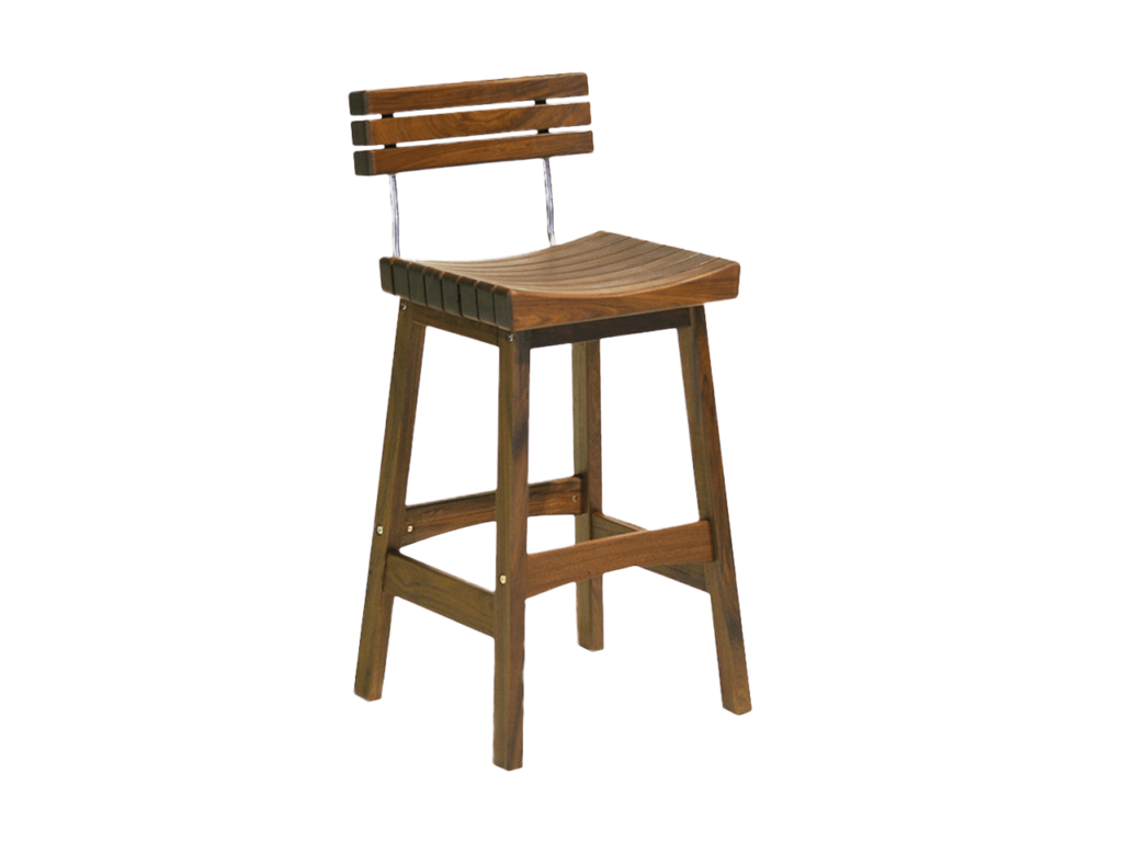 The Heritage Sunset Bar Stool with Back