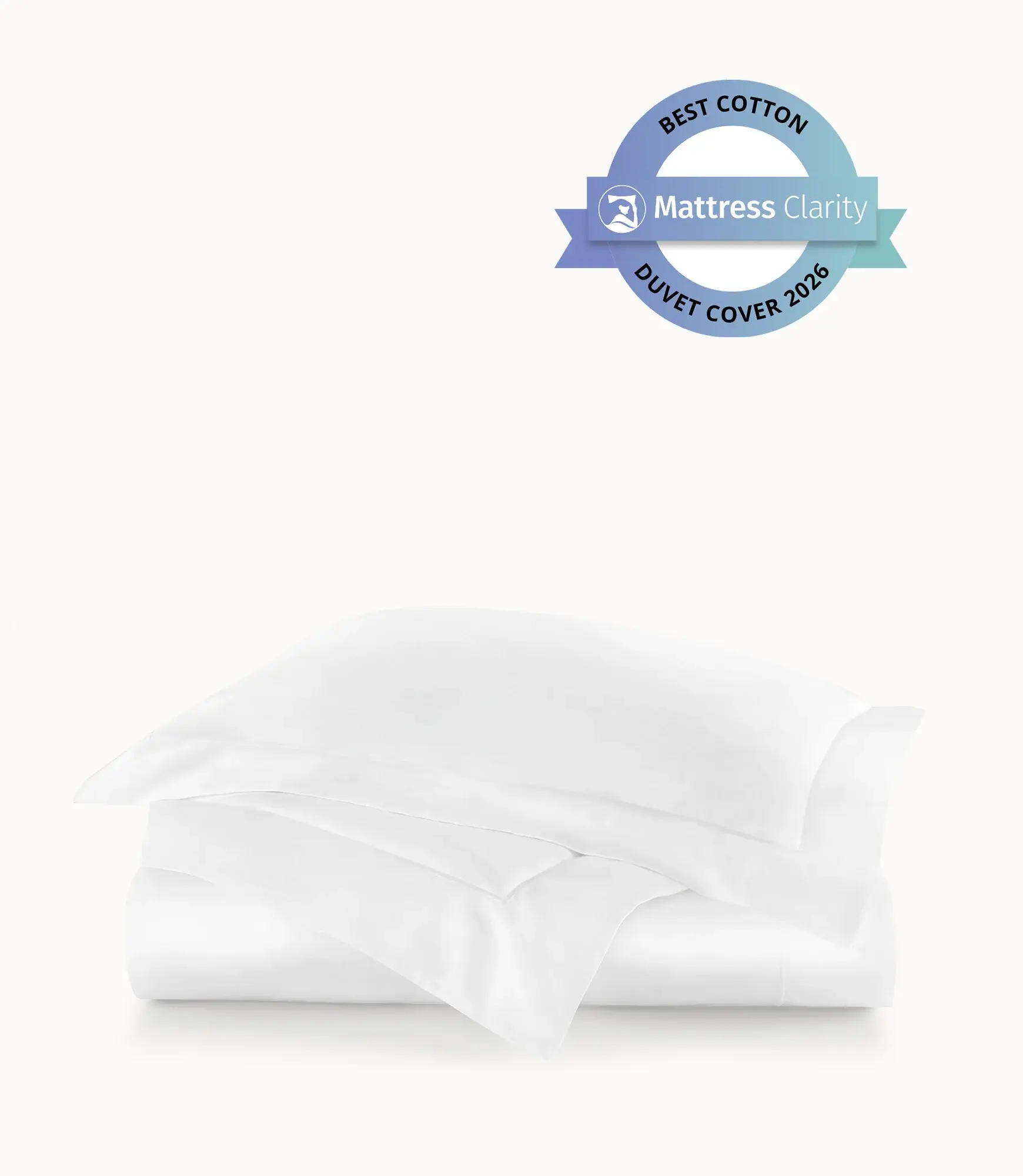 White Soprano Sateen Duvet Cover
