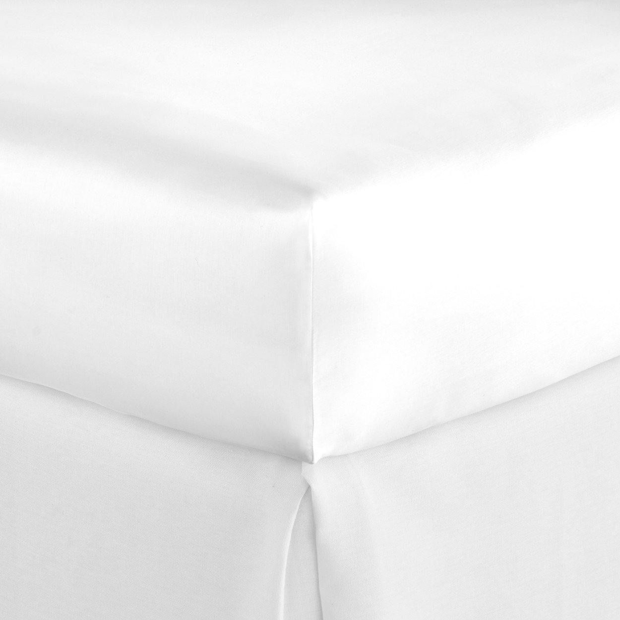 White Virtuoso Sateen Fitted Sheet