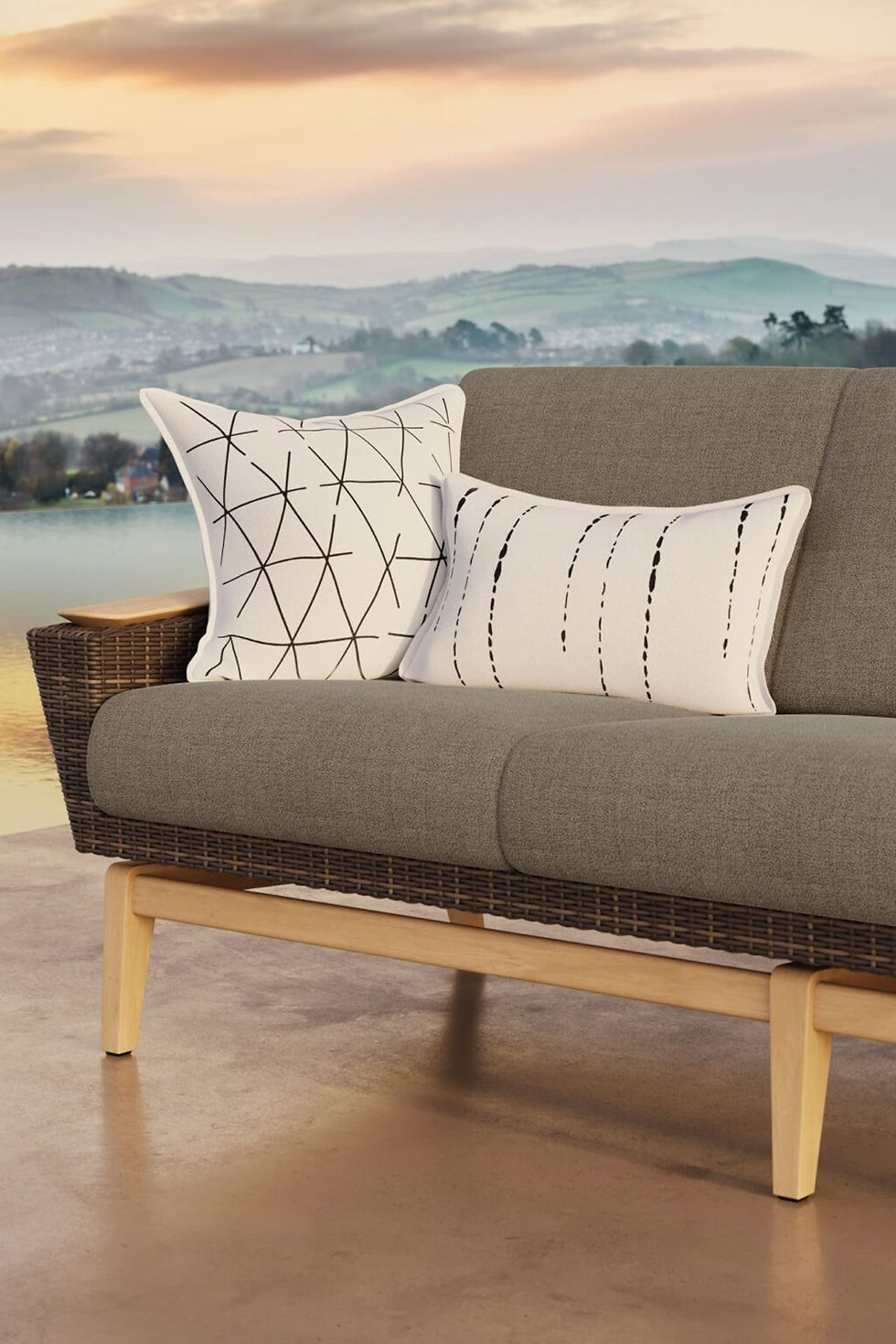 Thumbnail: The Scratch Outdoor Throw Pillow