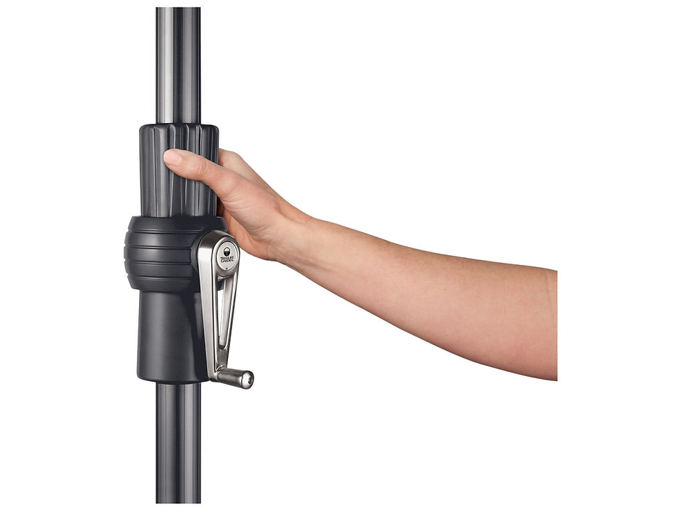 Thumbnail: Treasure Garden 9 Foot Octagon Collar Tilt Crank Lift Market Umbrella