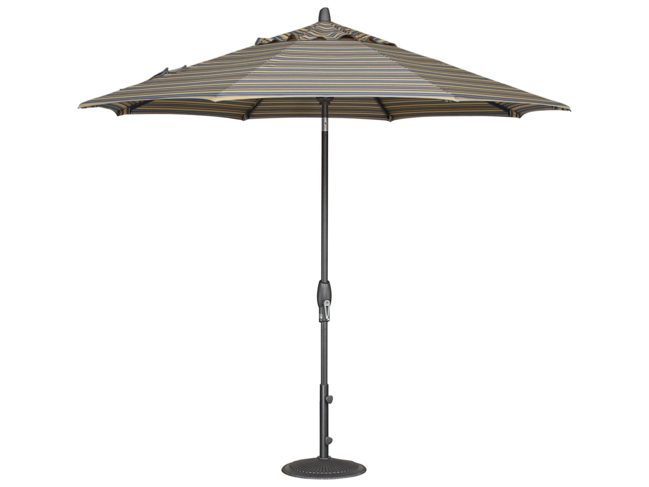 Treasure Garden 9 Foot Octagon Auto Tilt Crank Lift Market Umbrella