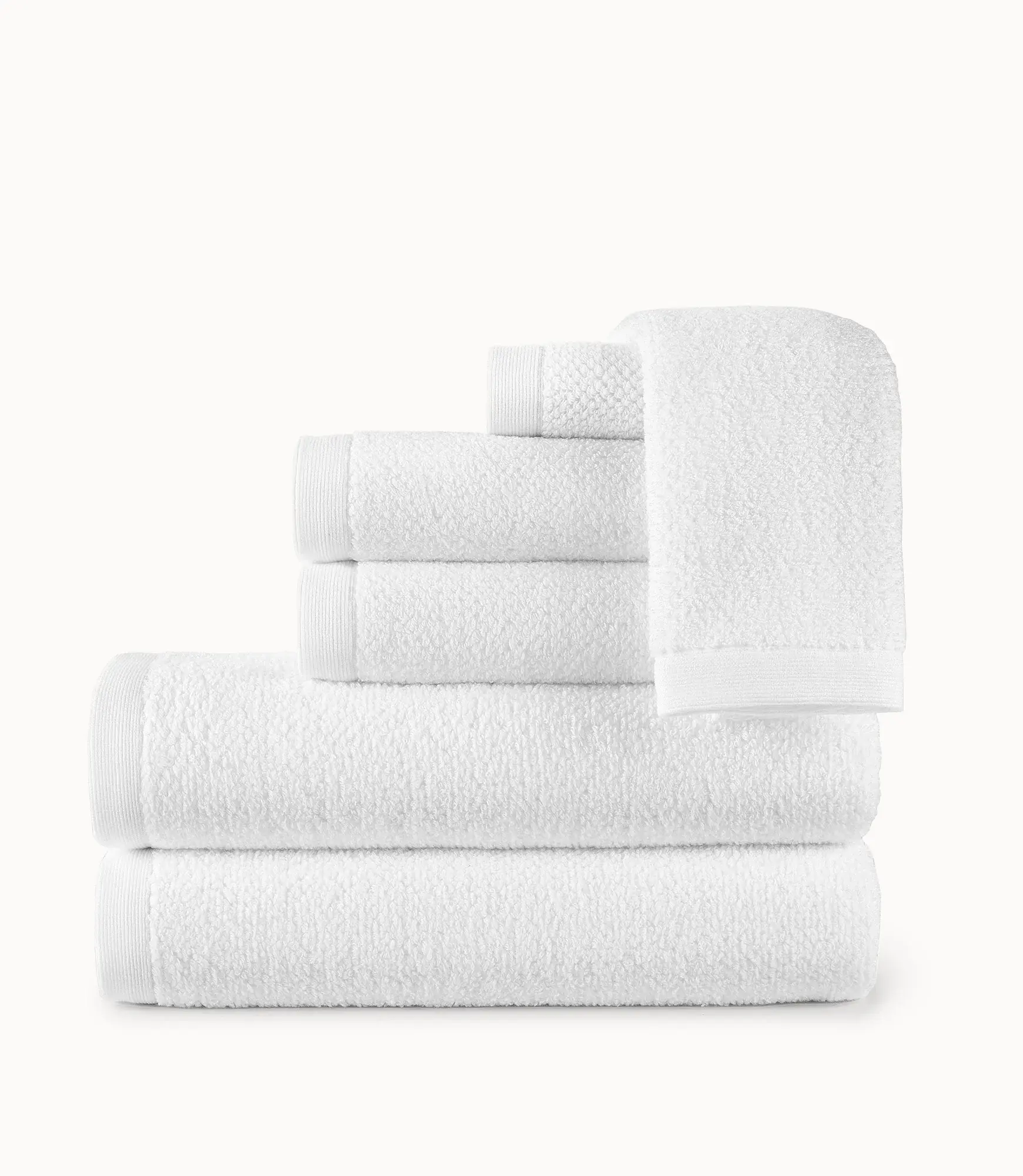 White Jubilee Textured Towels