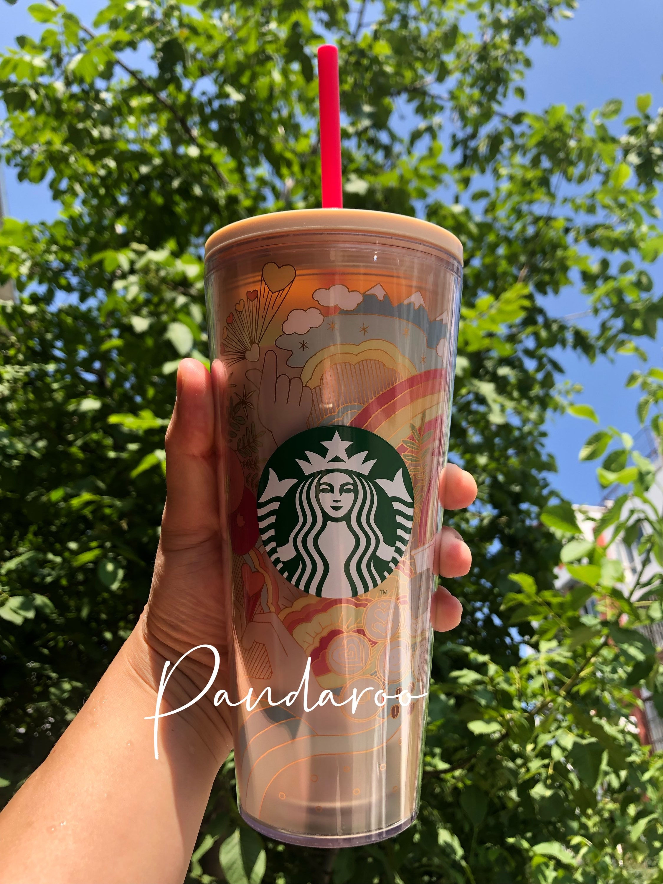 2021 Taiwan valentine’s day plastic straw cup 