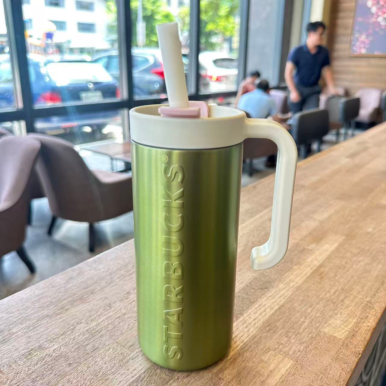 Green SS Cup with Handle Tropical Fantasy Flamingo Asia 2026